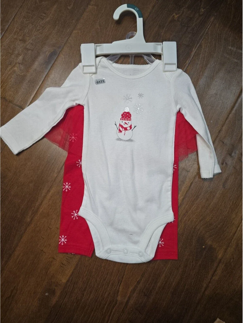 6m NWT baby girl snowman outfit from carters 171G8